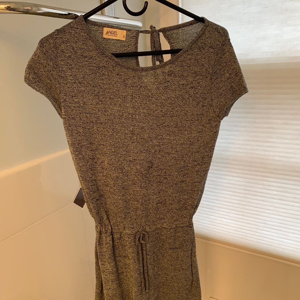 Aggel Knitwear Grey Bodycon Romper